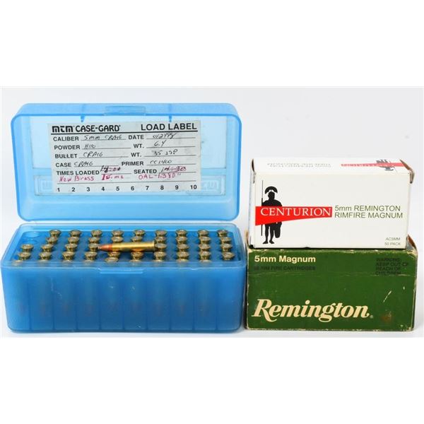 148 Rounds Of Mixed 5mm Magnum Ammunition