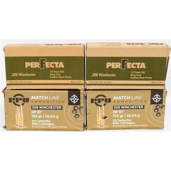 80 Rounds of .308 Winchester Ammunition