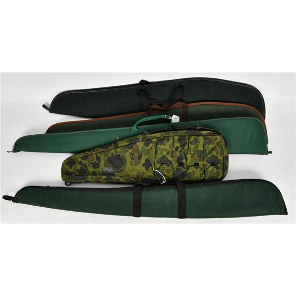 5 Various Size Soft Padded Rifle Cases