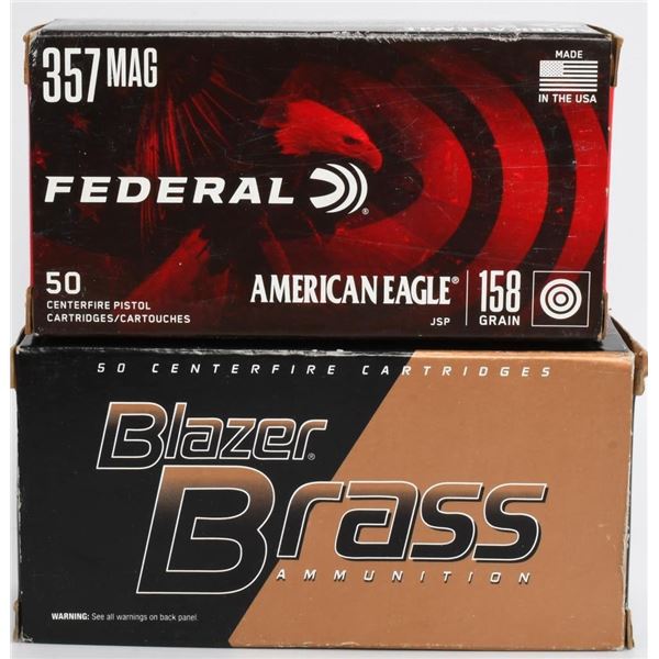 100 Rounds Of .357 Magnum Ammunition