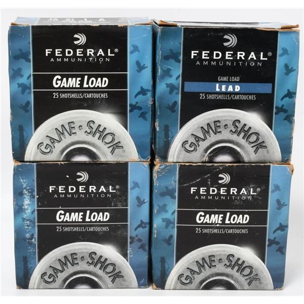 100 Rounds Of Federal 16 Ga Shotshells