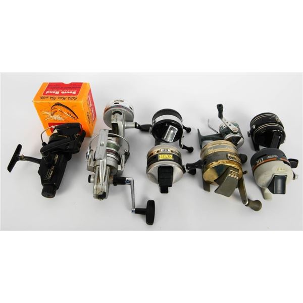 10 Various Vtg Fishing Reels see below