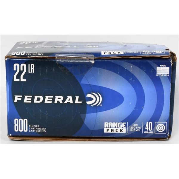 800 Rounds of Federal .22 LR Ammunition