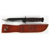 Image 1 : USMC KA-BAR Fixed Blade Knife & Leather Sheath