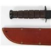 Image 5 : USMC KA-BAR Fixed Blade Knife & Leather Sheath
