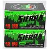 Image 5 : 40 Rounds of Sierra .40 S&W JHP Ammunition