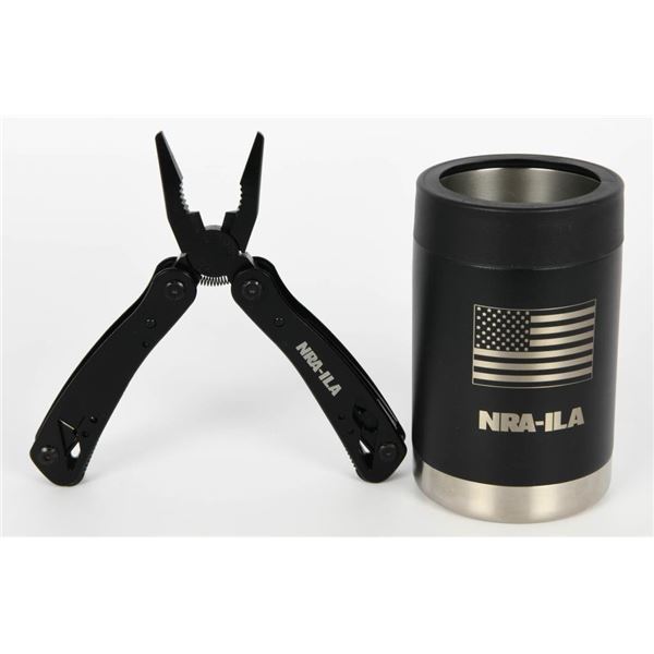 NRA-ILA Colster Can Cooler & Multi Tool