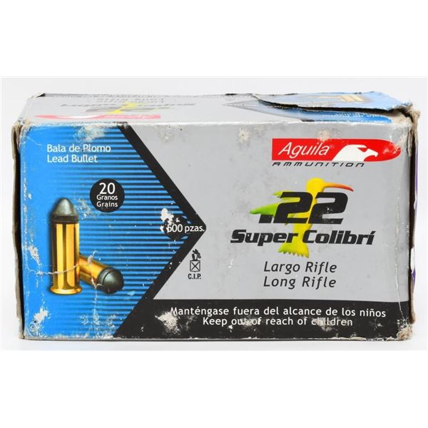 500 Rounds Of Aguila .22 LR Ammunition
