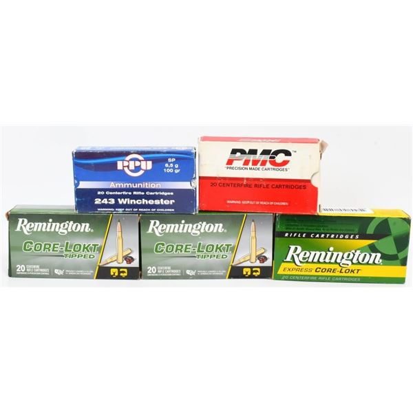 100 Rounds Of .243 Win Ammunition