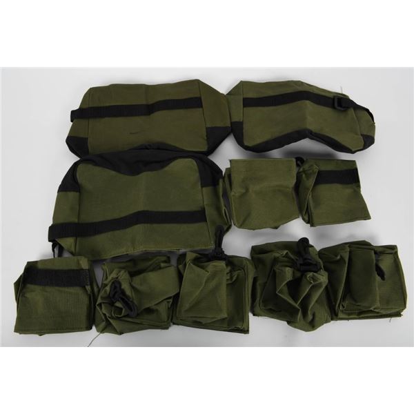 Shooting Rifle Rest bags, 3 lg 7 small