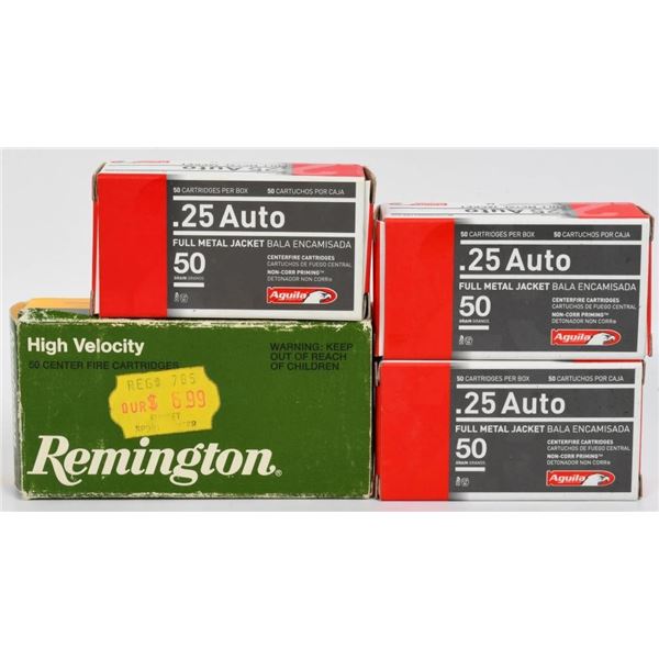 185 Rounds Of .25 ACP Ammunition