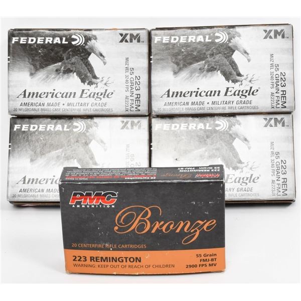 100 Rounds Of .223 Rem Ammunition