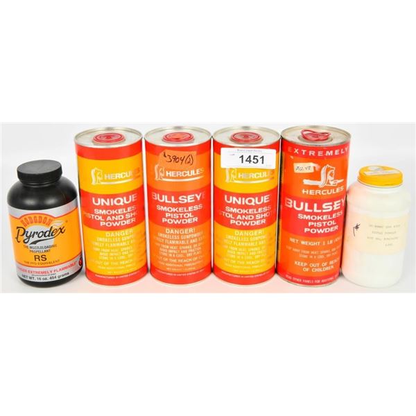 Large Lot of Various Gunpowder