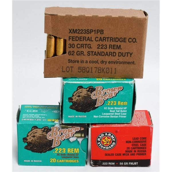 90 Rounds of Mixed .223 Rem Ammunition