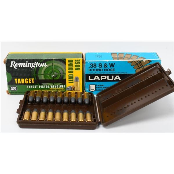 106 Rounds of Mixed .38 S&W Ammunition