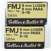 Image 2 : 100 Rounds of Sellier & Bellot 9mm Luger Ammo