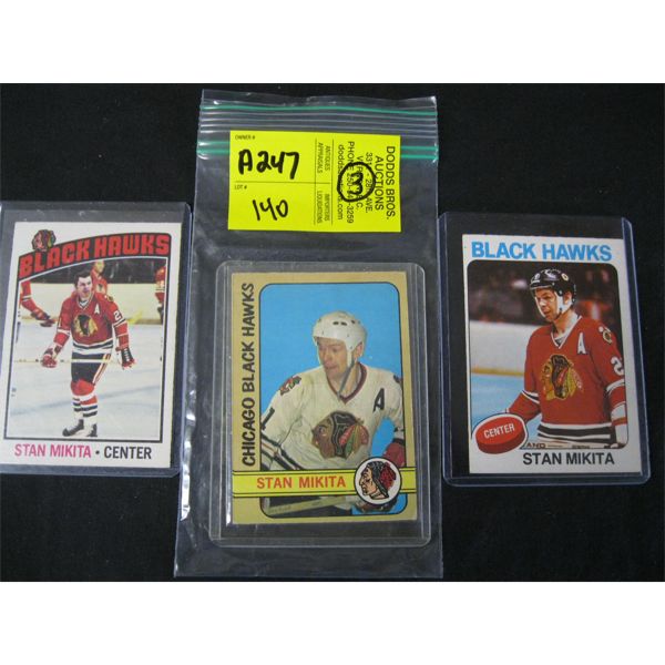 3 STAN MAKITA HOCKEY CARDS
