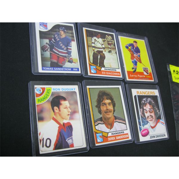 6 VINTAGE HOCKEY CARDS