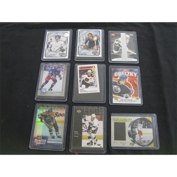 9 WAYNE GRETZKY HOCKEY CARDS