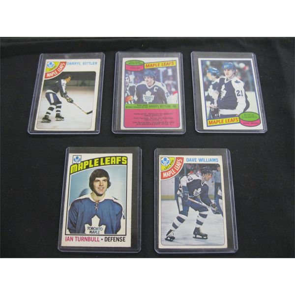 5 TORONTO MAPLE LEAFS VINTAGE CARDS