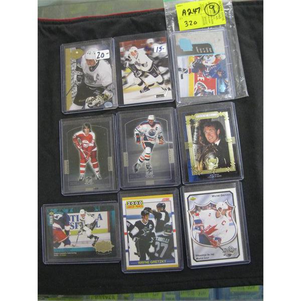 9 WAYNE GRETZKY COLLECTOR CARDS