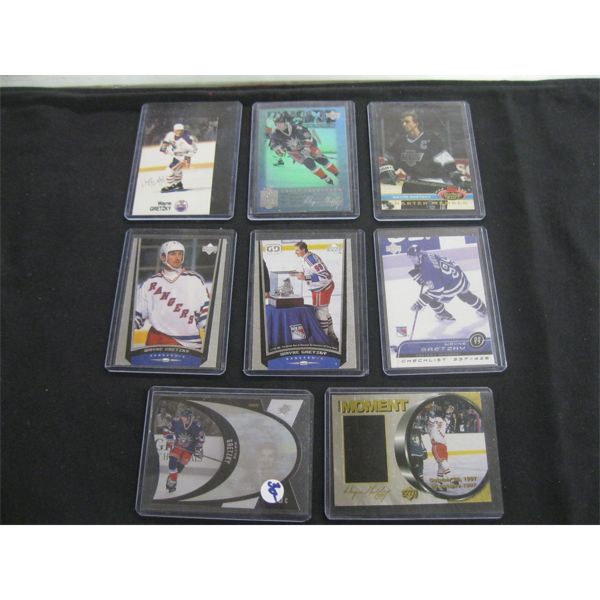 8 WAYNE GRETZKY HOCKEY CARDS