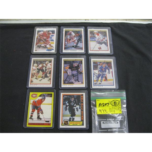 8 ASST. HOCKEY CARDS 