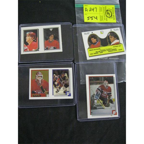 4 MONTREAL CANADIENS HOCKEY CARDS