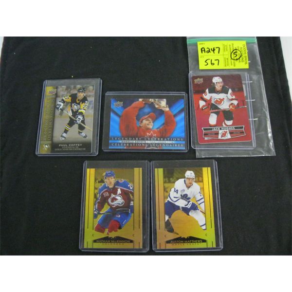 5 HOCKEY CARDS