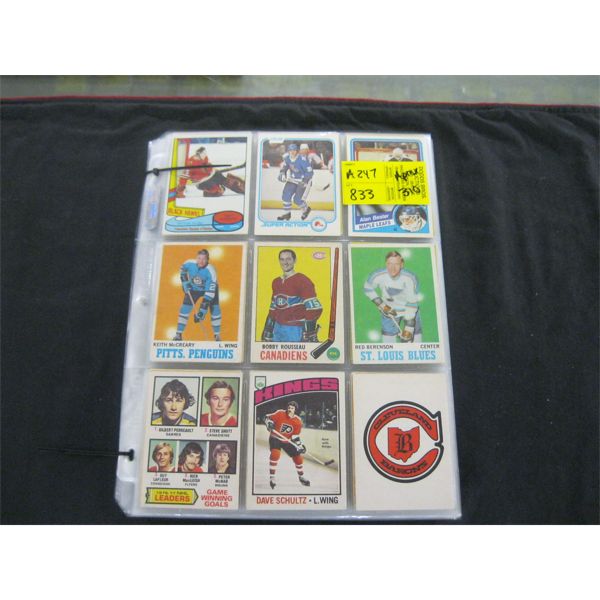 APPROX. 310 ASST. HOCKEY CARDS