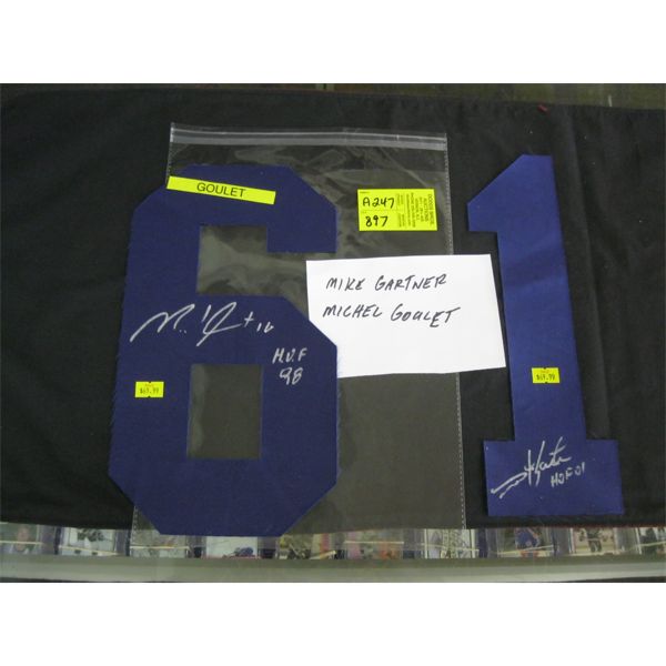 MIKE GARTNER & MICHEL GOULET SIGNED NUMBERS