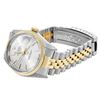Image 3 : Rolex Mens Two Tone Silver Index Fluted Bezel Jubilee Band Datejust Wristwatch