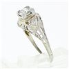 Image 9 : Vintage 18k Gold Old Cut Diamond Solitaire Filigree Engagement or Promise Ring