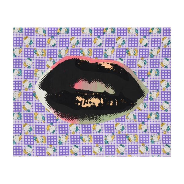 Lips by Steve Kaufman (1960-2010)