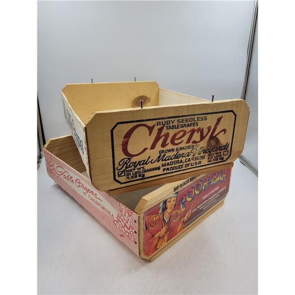 Vintage Grape Boxes