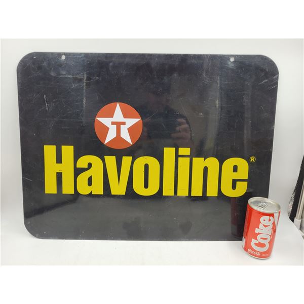 Vintage Metal Double-Sided Texico Advertising Sign