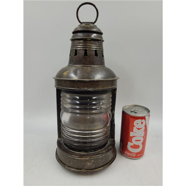 Antique Wilcox Crittenden Co. Metal Ship Lantern
