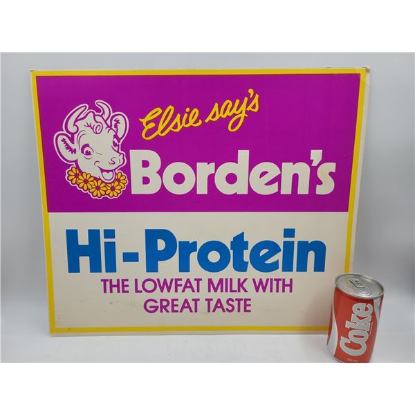 Vintage Borden's Advertising Board