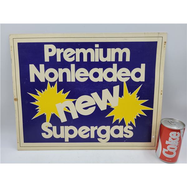 Vintage Premium Supergas Advertising Board