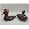 Image 1 : Hand Carved Solid Wood Duck Figures