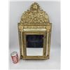 Image 1 : Vintage Embossed Brass Mirror Cabinet with Brushes