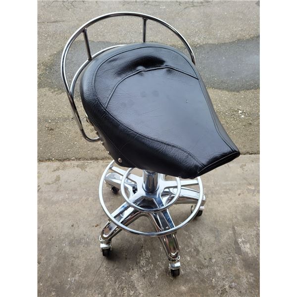 Motorcycle Seat Swivel Bar Stool