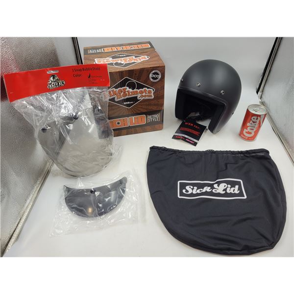 New Extra Small Sick Lid Retro Style Biker Helmet