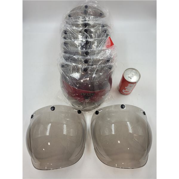 Lot of Crazy Al's Snap Bubble Shields for Helmets