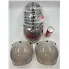 Image 1 : Lot of Crazy Al's Snap Bubble Shields for Helmets
