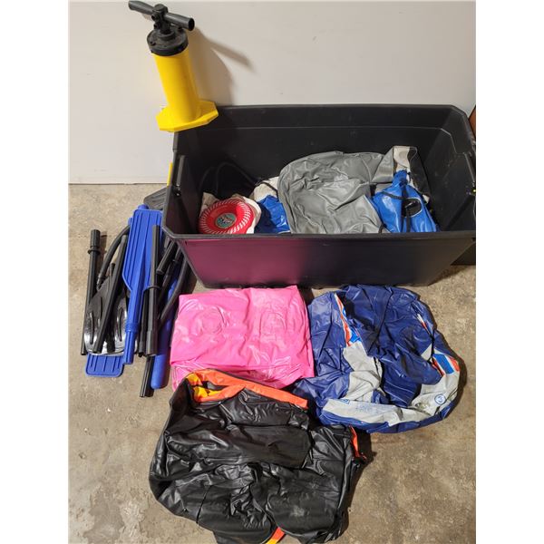 Blow-Up Raft, Floatie, and Oar Lot