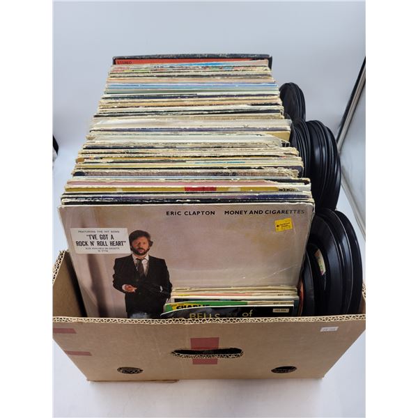 Box of Vinyl Records