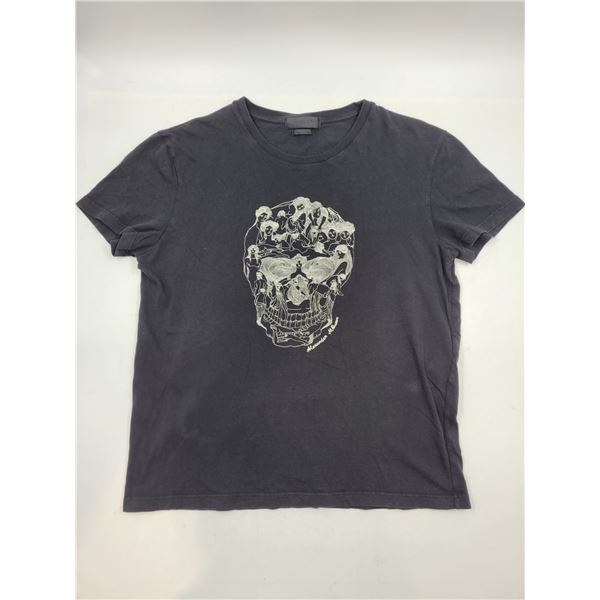 Alexander McQueen Black Skull Print Shirt