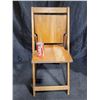 Image 1 : Vintage Oak YMCA Foldable Chair
