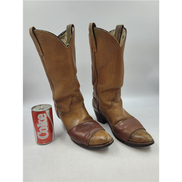 Vintage Leather Cowboy Boots